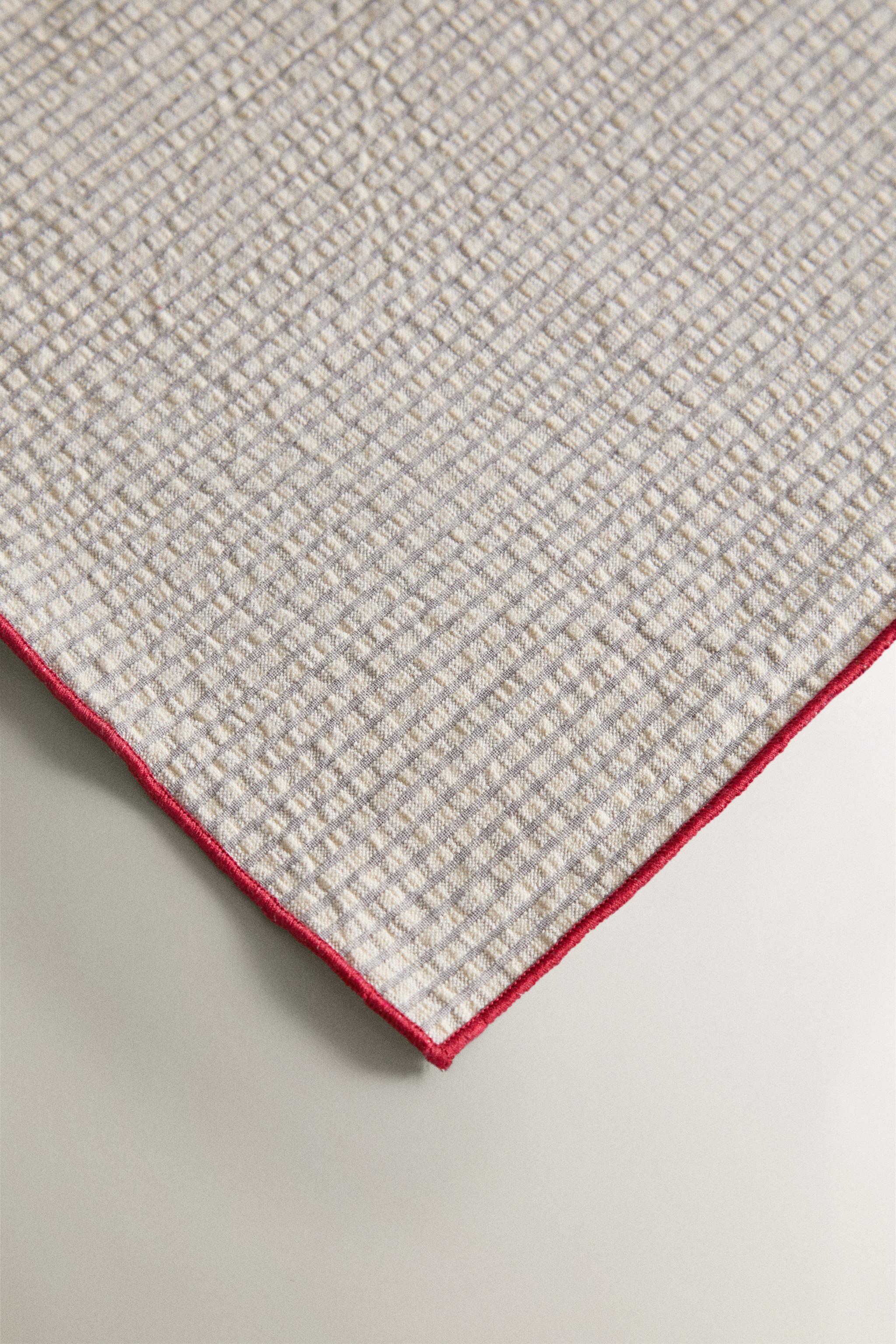 NAPPE COTON BRODÉE ONDES NOËL